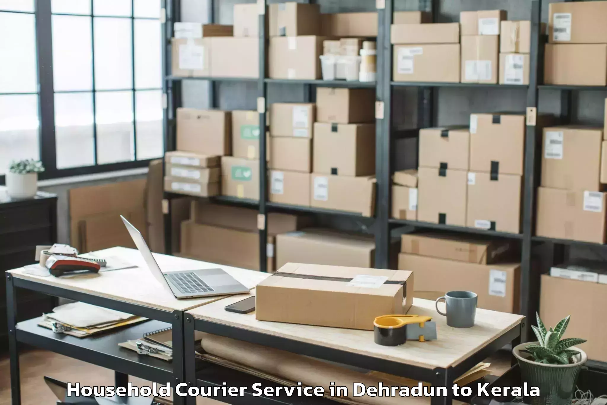 Book Dehradun to Karunagappally Household Courier